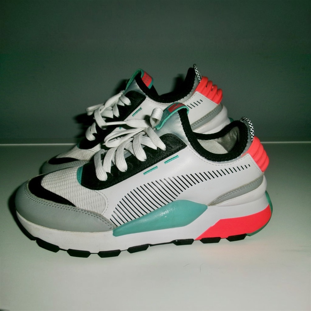 Puma RS‑0 Core Chunky Sneakers Pink/White Womens Size 7.5